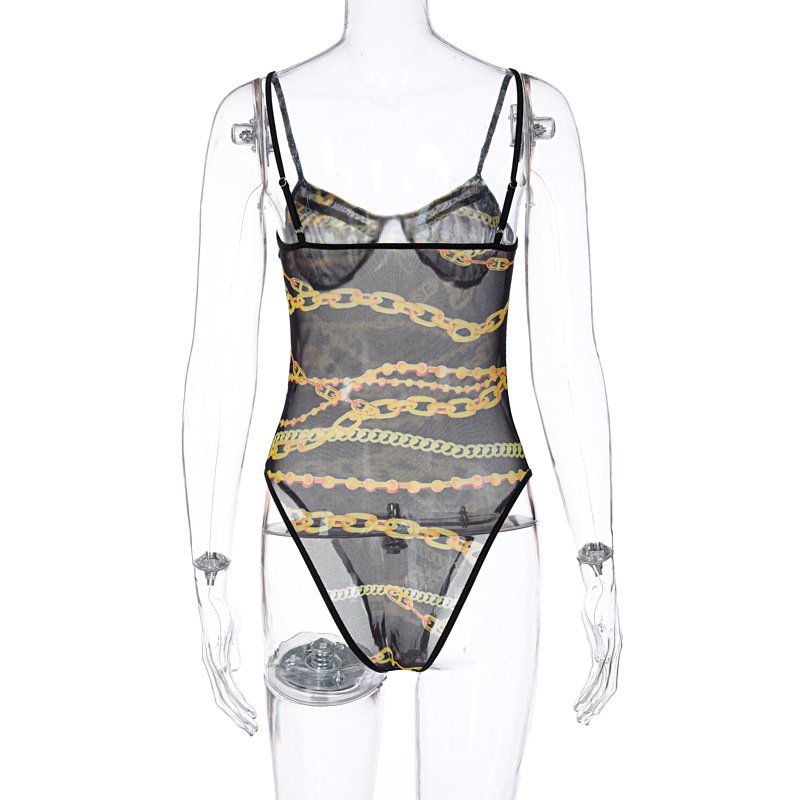 Bộ bodysuit lưới WEANIA xuyên thấu quyến rũ