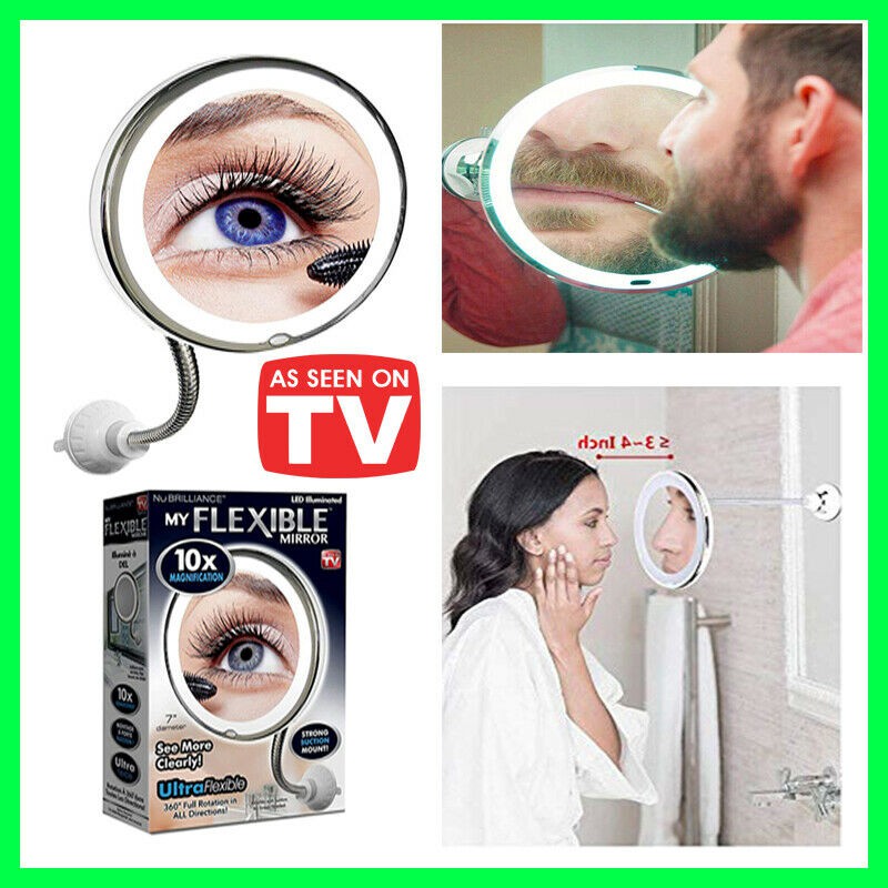 Gương phóng to 10 lần có thể xoay 360 độ