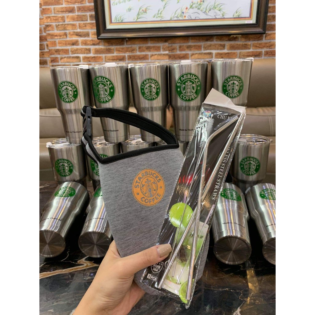 Ly Giữ Nhiệt Thái Lan 900ml - Tặng Kèm 1 Ống Hút Inox + Túi Giữ Nhiệt + Nắp Chống Tràn | BigBuy360 - bigbuy360.vn