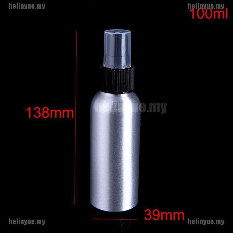 (hàng Mới Về) Chai Xịt Rỗng Bằng Nhôm 1x30 / 50 / 100ml Tiện Dụng Cho Salon Làm Tóc