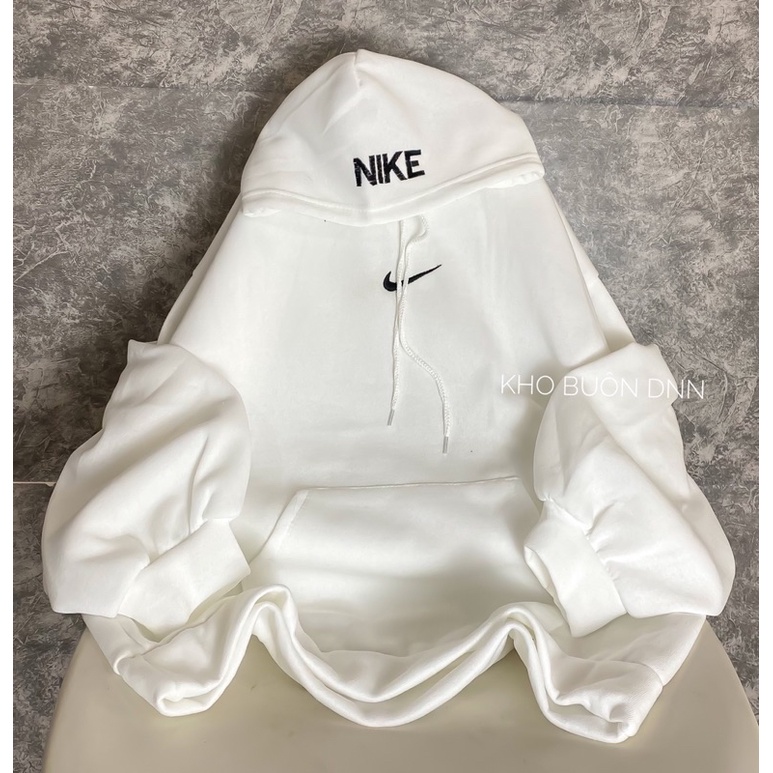 [Mã 12FASHIONSALE1 giảm 10K đơn 50K] Hoodies NAI thêu mũ full 3 màu đen, trắng, xám -nỉ bông tay bồng ulzaang | BigBuy360 - bigbuy360.vn