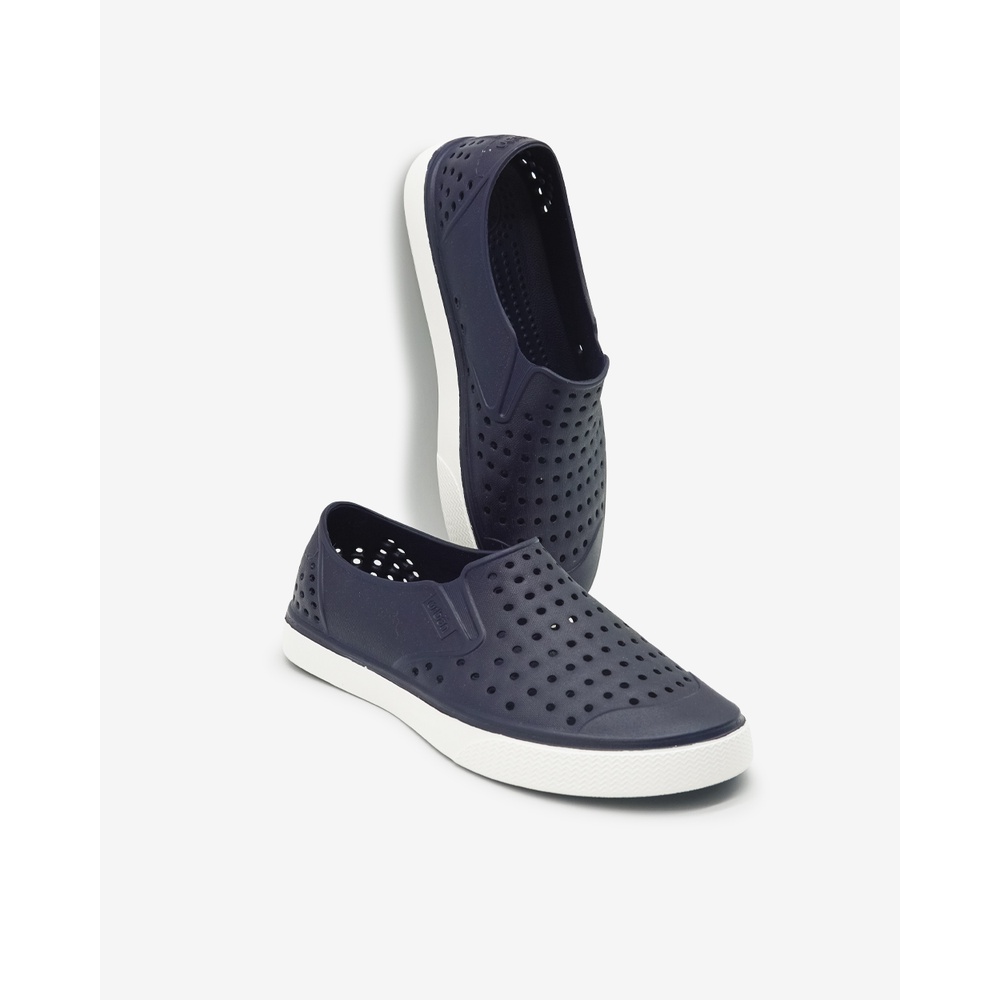 Giày lười Slipon Eva Phylon Urban Footprint Xanh Chàm Trắng (D2201 AD10)