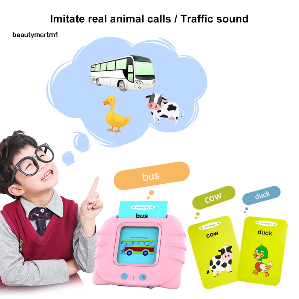 Máy đọc thẻ học tiếng anh hình động vật đáng yêu cho bé