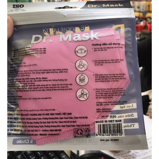 Khẩu trang y tế Dr,mask 3DS1, cheapstore10k