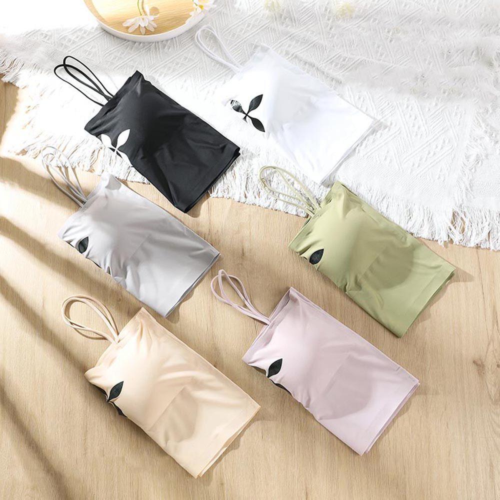 OCEANMAP Áo Tank Top Sát Nách Vải Lụa Lạnh Màu Sắc Ngọt Ngào Quyến Rũ