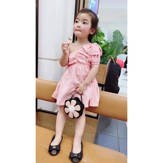 váy lệch vai cho bé