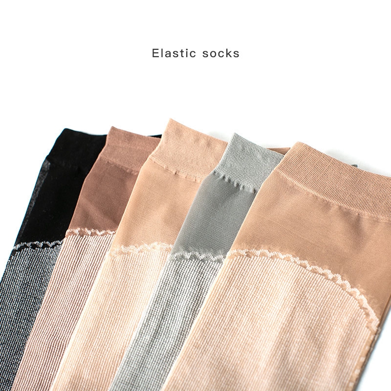 10 Pairs Summer Thin Velvet Silk Transparent Ankle Socks High Quality Women Socks Cotton Sole Non-slip Elastic Female Hosiery