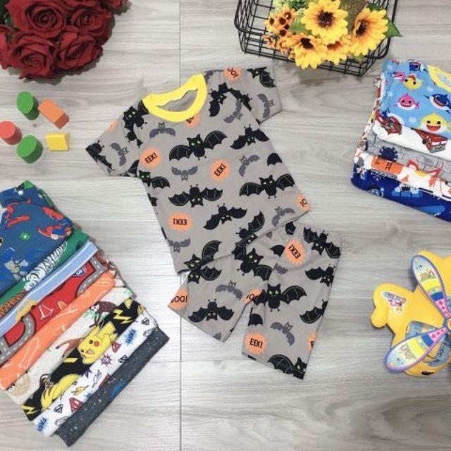 Bộ cotton xuất dư cho bé 9-20kg