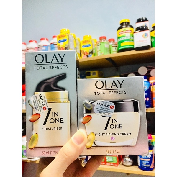 Kem Olay Mỹ Total Effects kem dưỡng ban Ngày,Kem đêm 48g