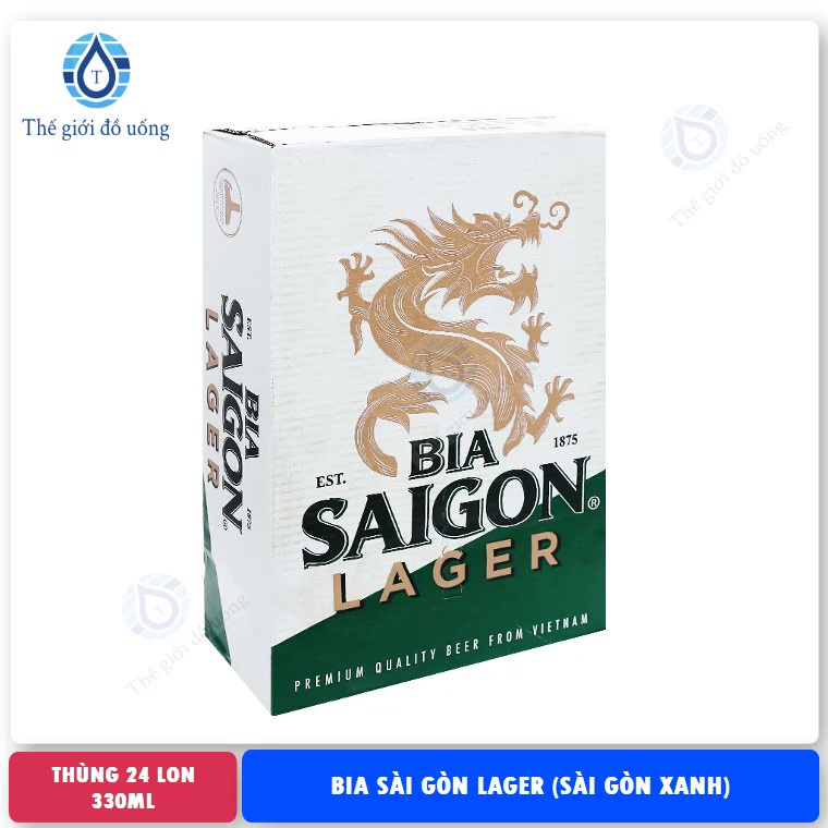 Bia Sài Gòn lager (thùng 24 lon) loại 330ml