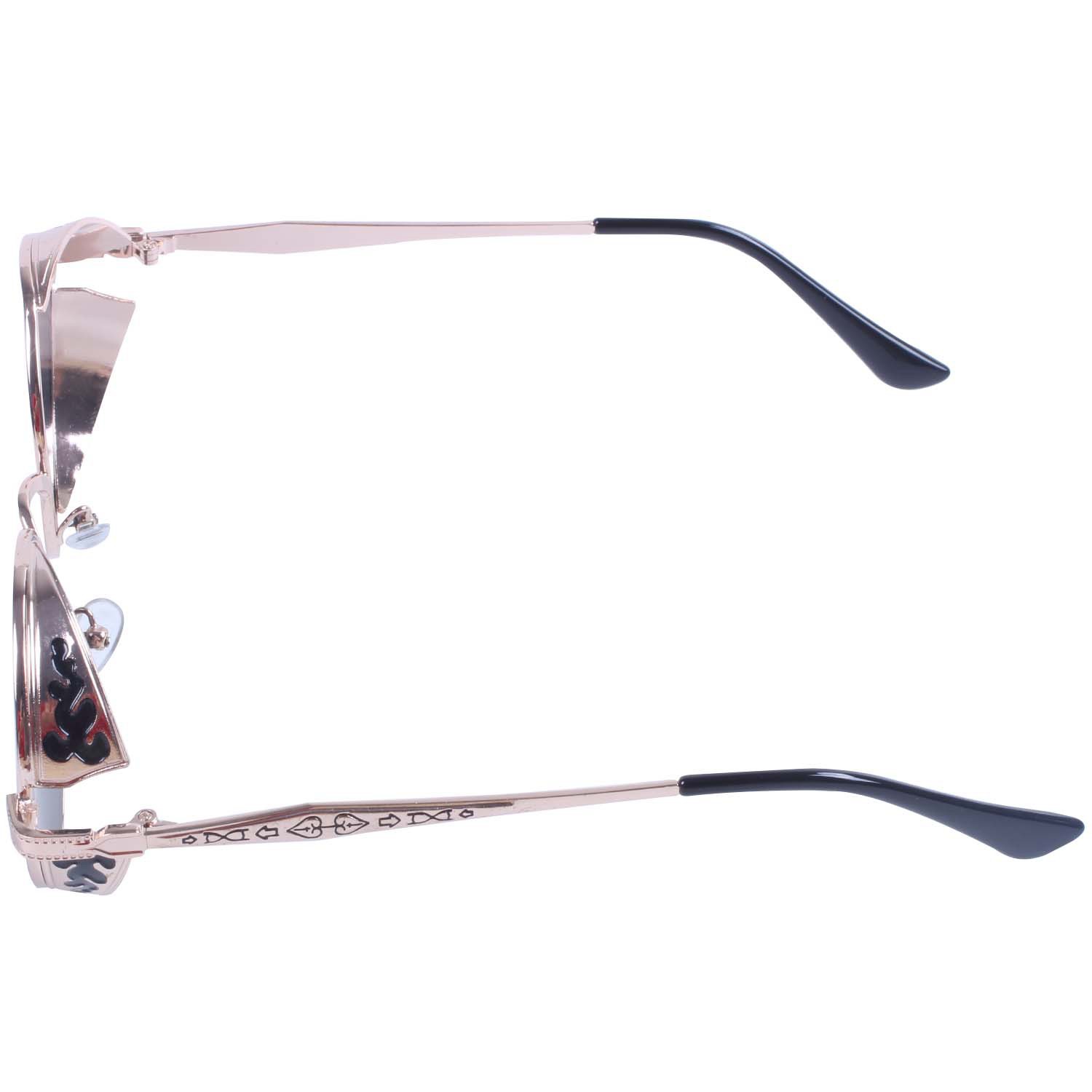 *In stock*Steam Punk Round Metal Sunglasses Retro Vintage Glasses(Gold-frame Black) | BigBuy360 - bigbuy360.vn