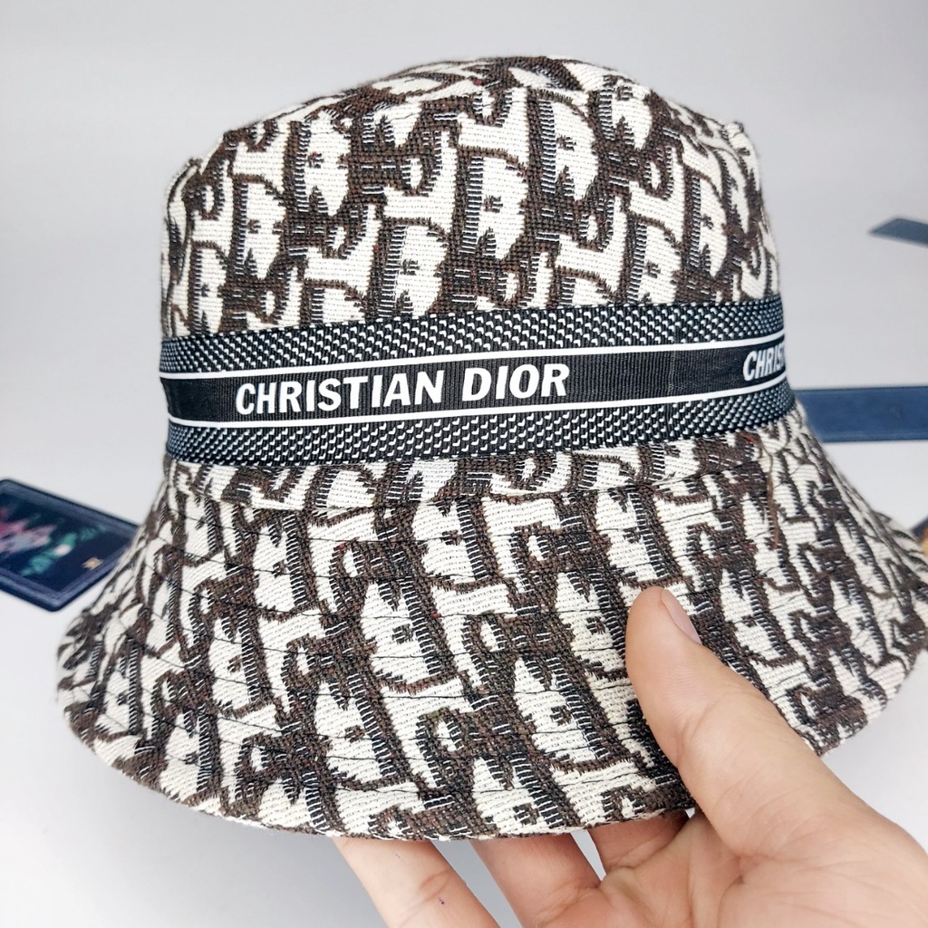 Nón vành , Mũ bucket dior tròn họa tiết cực đẹp from 56 - 58