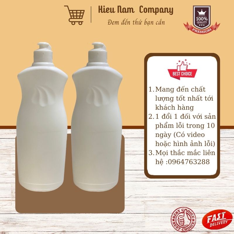 Chai Nước Rửa Bát Nhựa Hdpe 800Ml Và Nhựa Pet Trong 800Ml