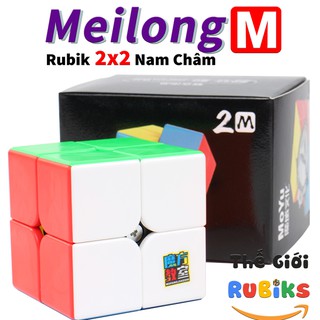 Rubik 2x2x2 Có Sẵn Nam Châm Xoay Êm, Bẻ Góc Tốt