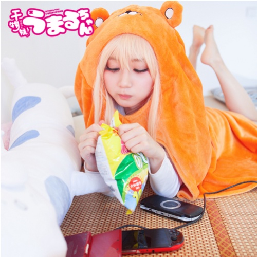 Áo Choàng Hóa Trang Nhân Vật Himouto Umaru-chan Bằng Vải Flannel Mềm Mại