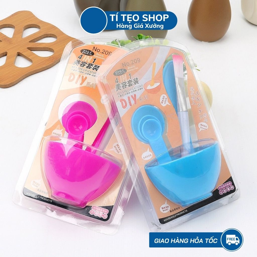 Bộ Chén Cọ Trộn Mặt Nạ - Bộ Đắp Mask