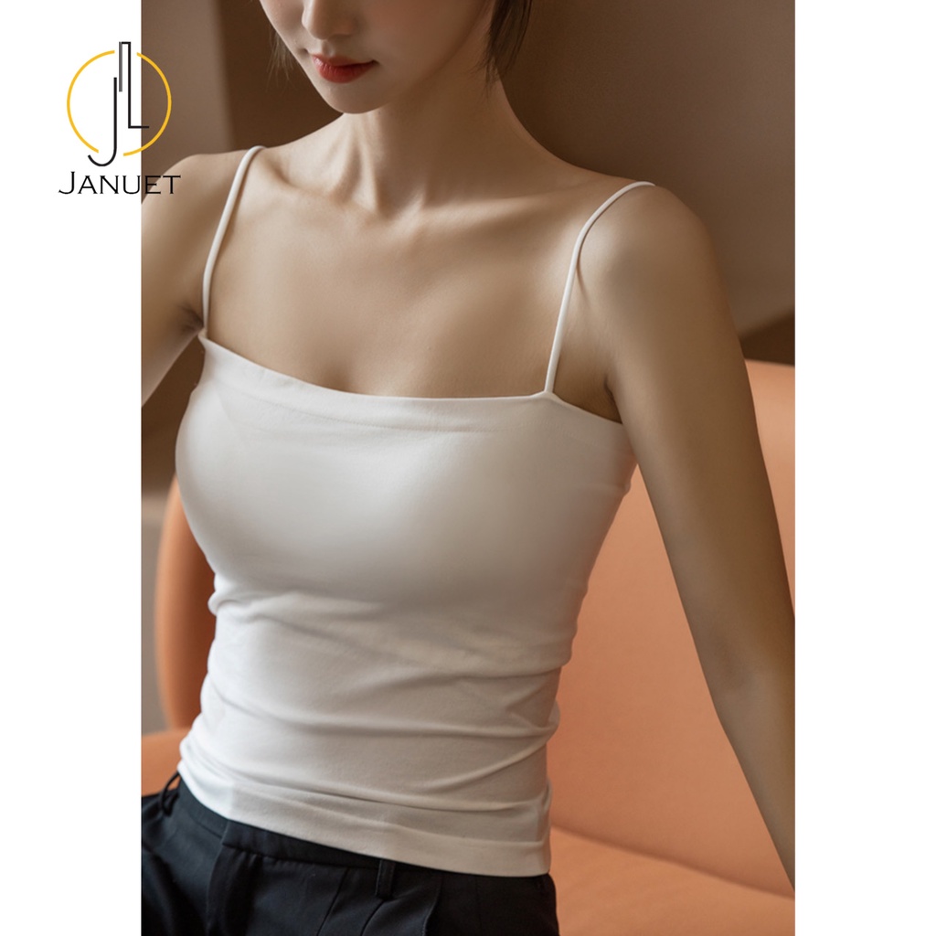 Áo Hai Dây Cao Cấp Januet Có Mút Ngực Cố Định Kiểu Dáng Bó Sát Sexy  Cami 07