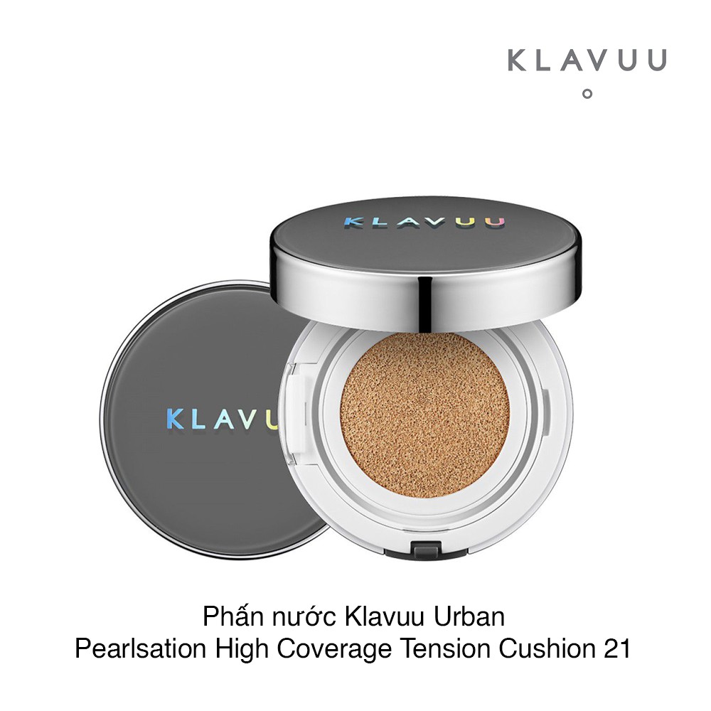 Phấn Nước Kiềm dầu  Klavuu Urban Pearlsation High Coverage Tension Cushion