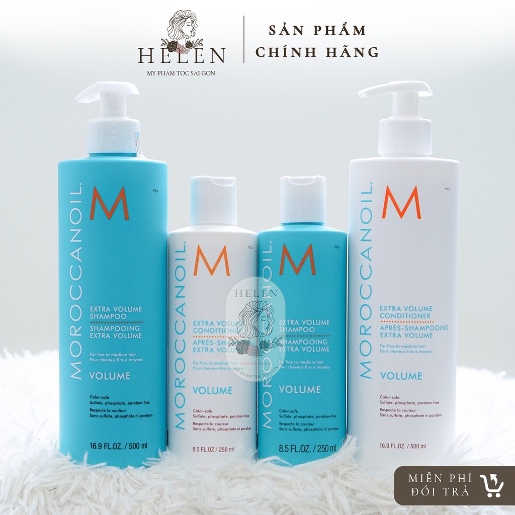 Dầu Gội Xả Tăng Phồng Tóc Moroccanoil VOLUME FREESHIP Dưỡng Ẩm, Phục Hồi Độ Ẩm, Phục Hồi Tóc, Chăm Sóc Tóc Chính Hãng