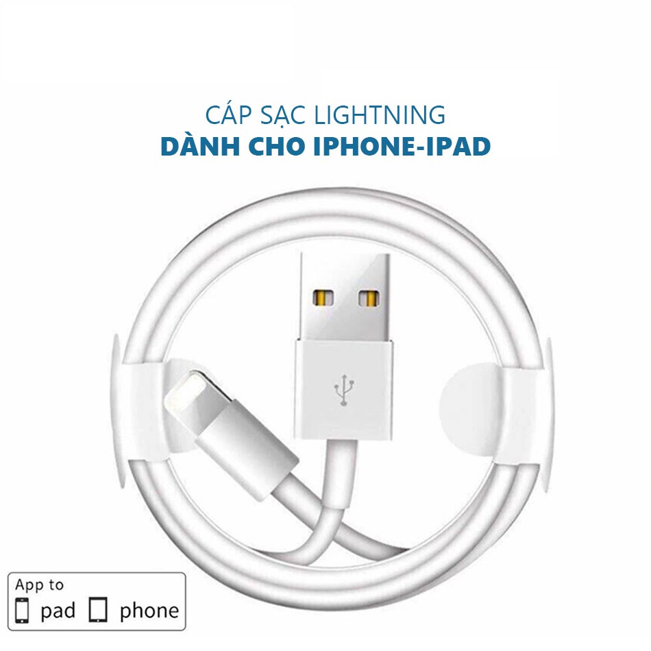 Dây sạc zin chính hãng iphone 6 7 8 X promax, ipad cao cấp chống đơ chống giật