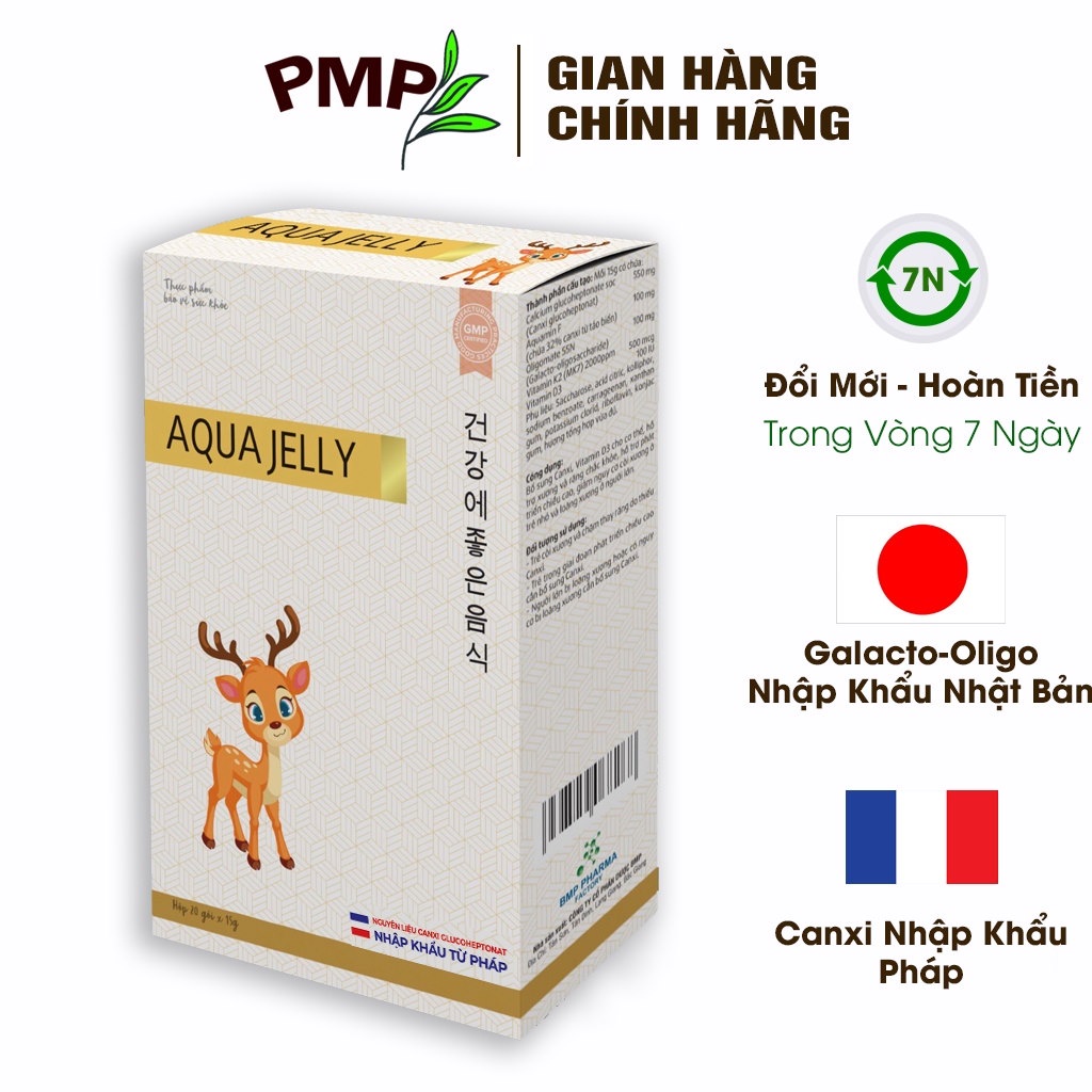 Thạch Canxi, Sắt, Ăn Ngon, Bổ Mắt, Chất Xơ Hòa Tan PMP (1 gói nhỏ)