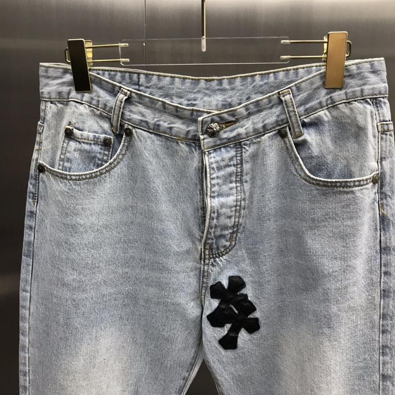 Quần jeans chorme hearts họa tiết cây thánh giá form đứng tôn dáng
