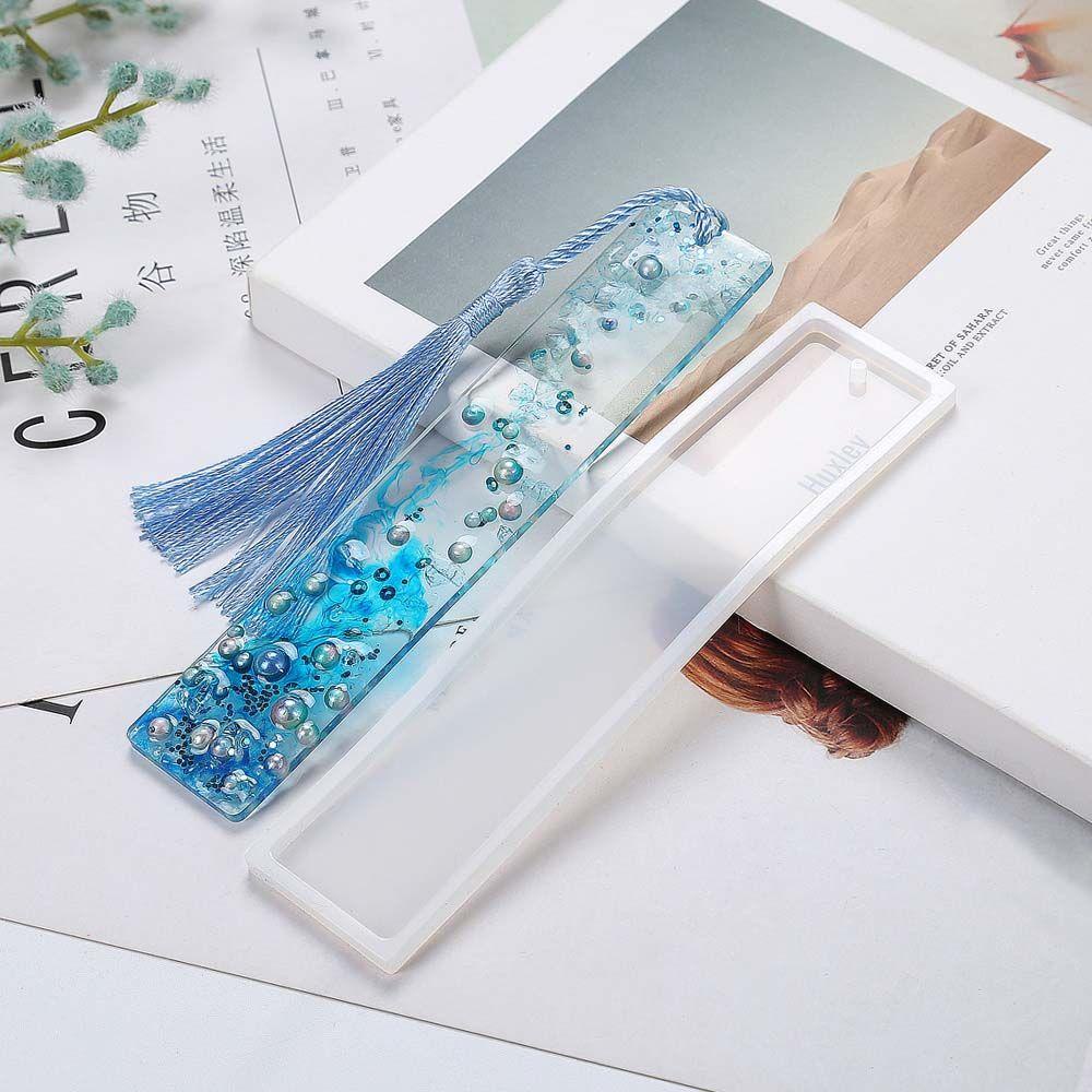 Khuôn Silicone Tạo Hiệu Ứng Gương Đánh Dấu Trang Sức Hình Chữ Nhật DIY