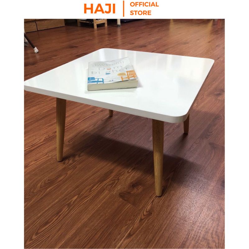 Bàn trà ngồi bệt hình vuông cạnh bo tròn tinh tế thương hiệu HAJI A75