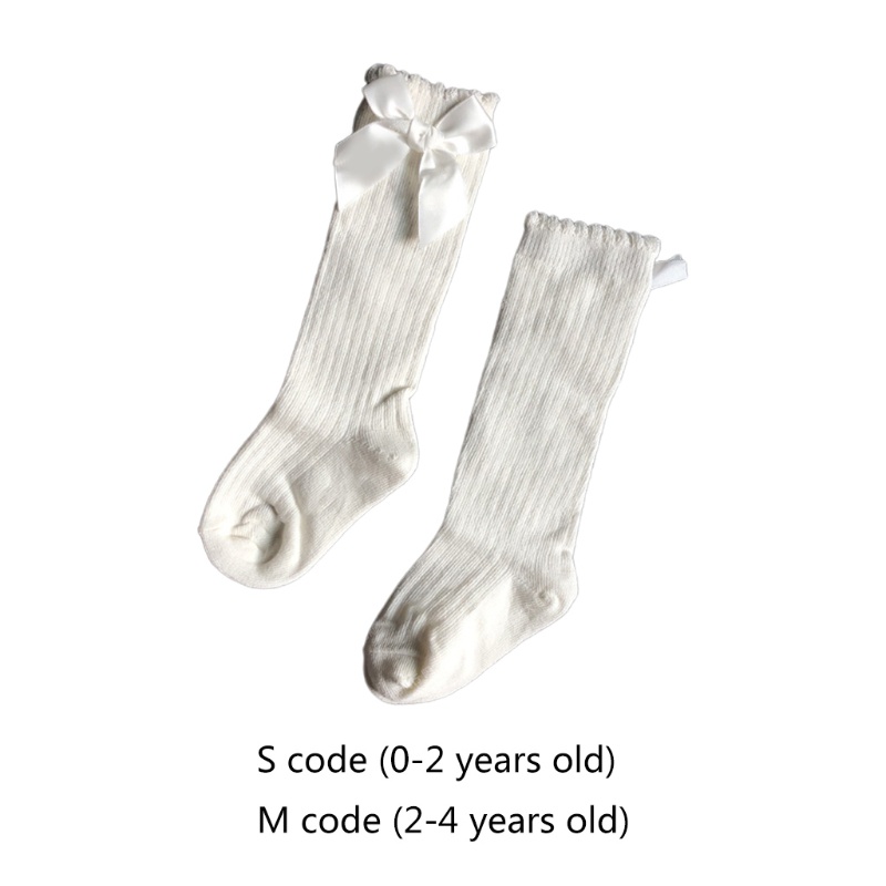 Vớ Cao Đến Đầu Gối Mềm Mại Thoải Mái Cho Bé Gái Sơ Sinh Size S / M
