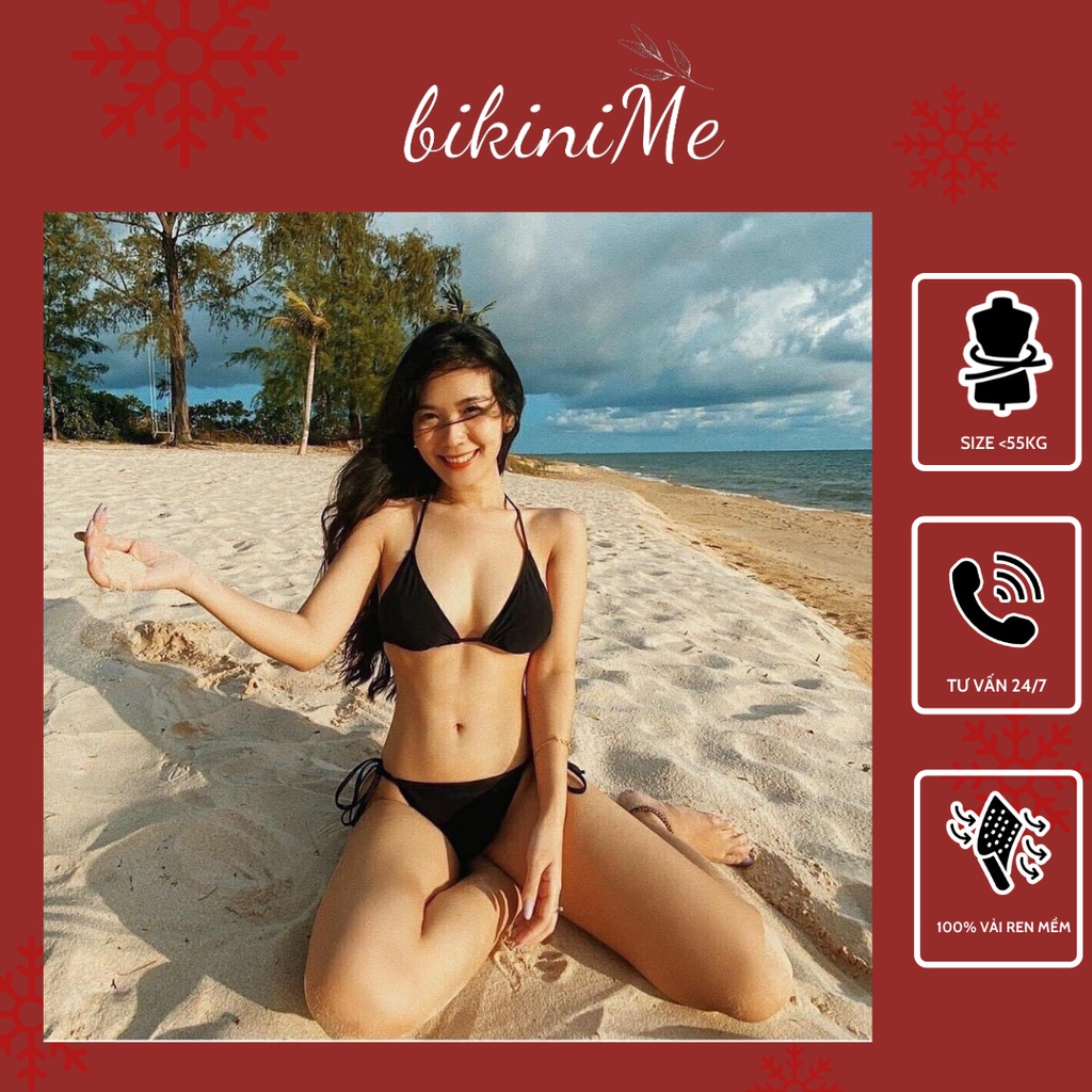 Bikini, đồ bơi hai mảnh sexy siêu sang chảnh đen, da beo bikiniMe R59