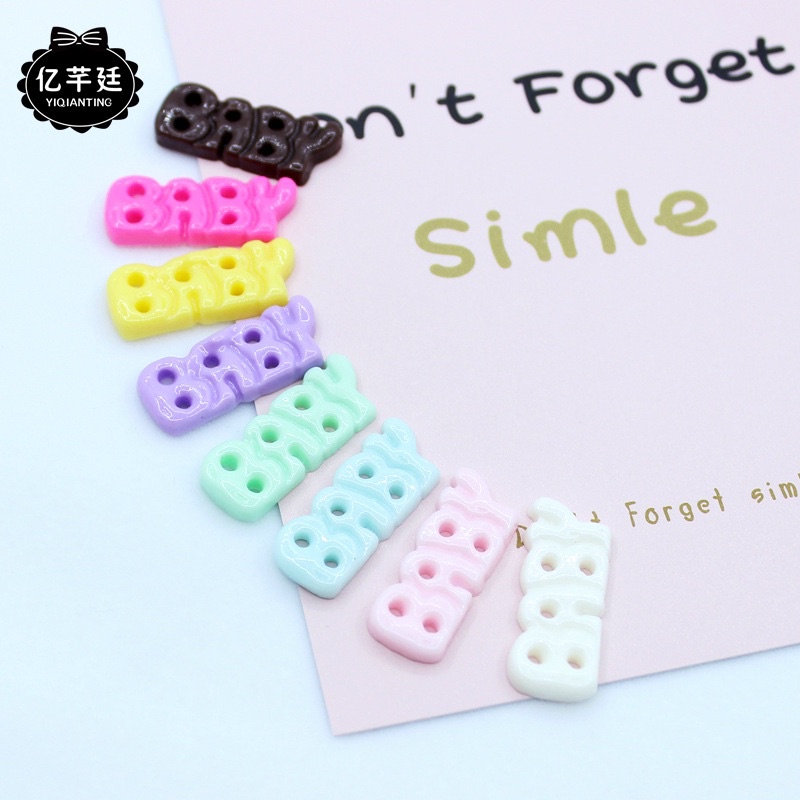 sicker cross họa tiết gắn dép chữ baby SHINCROSS77