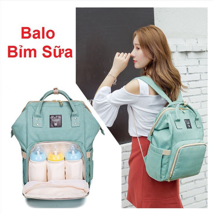 Túi xách Bỉm Sữa Cho Mẹ Và Bé Giữ Nhiệt Đựng Đồ, Balo Bỉm Sữa Đựng Đồ Đa Năng Thời Trang Cao Cấp