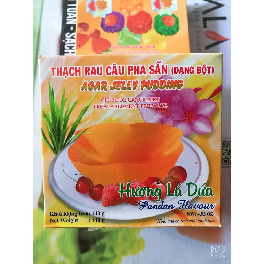 Bột Rau Câu Pha Sẵn KONNYAKU Hộp 140g Đủ Vị