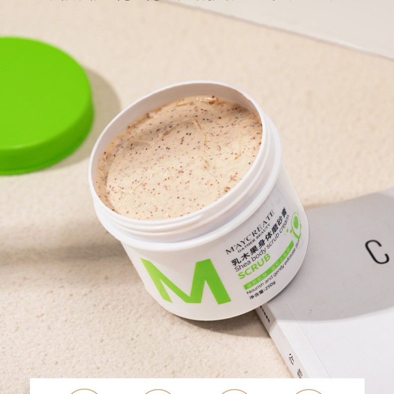 Một Hũ Tẩy Da Chết Body Sáng Da Qủa Bơ Maycreate Shea Crub 250ML | BigBuy360 - bigbuy360.vn