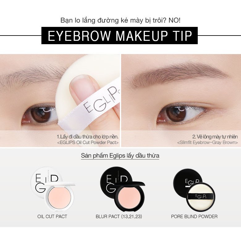 Kẻ mày Eglips Natural Slimfit Auto Eyebrow (đầu nhỏ) 0.08g | BigBuy360 - bigbuy360.vn