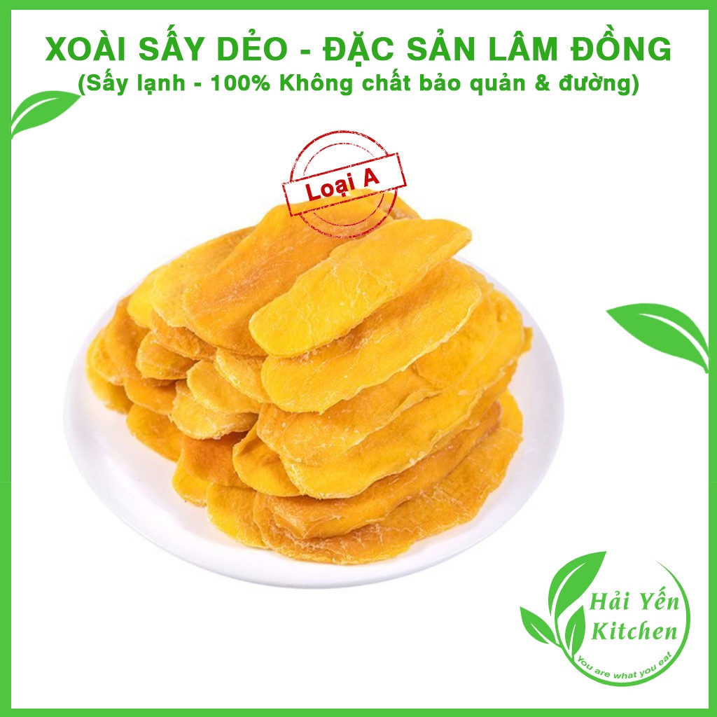 (Ảnh Thật/Video) Xoài Sấy Dẻo Không Đường Loại A (Xuất Khẩu) - Đặc Sản Lâm Đồng - Lam Dong Soft Dried Mango