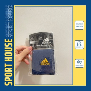 Băng đô cổ tay Adidas, Băng tay chặn mồ hôi chất liệu Cotton mềm mại, co giãn tốt - SPORT HOUSE