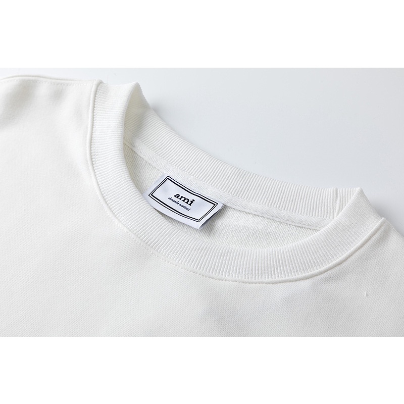 AMI De Coeur Áo nỉ cotton nguyên chất thêu hình trái tim nhỏ thời trang hoang dã cho nam và nữ | BigBuy360 - bigbuy360.vn