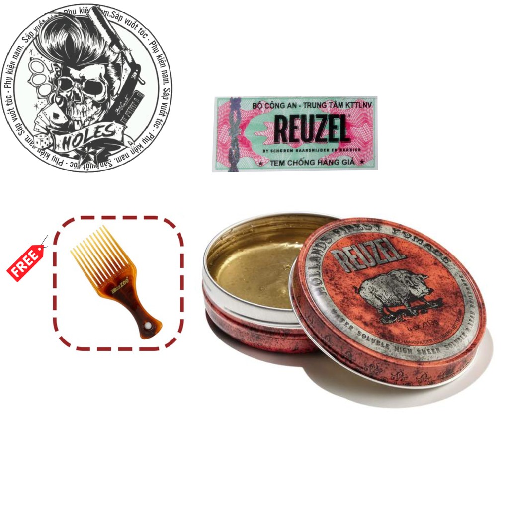 Sáp vuốt tóc Reuzel Red Pomade - 113gr