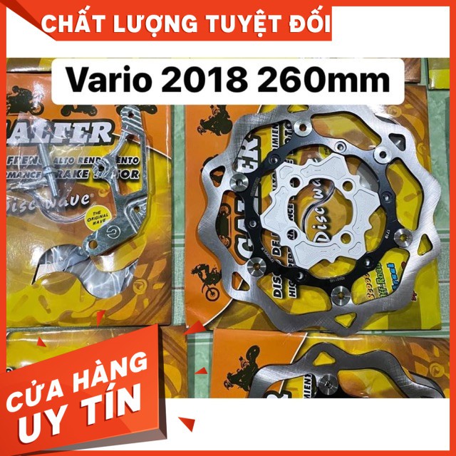 [Hot]Đĩa KTM 260mm gắn vario + pass cnc 260mm gắn heo zin. Phuộc zin