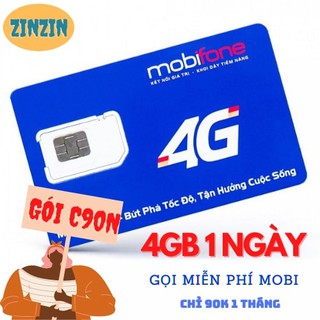 Sim 4G Mobifone C90N Tặng 4GB 1 Ngày