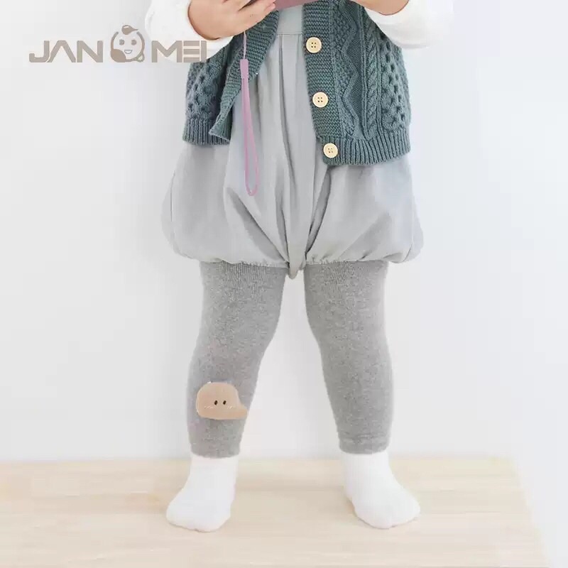 Quần tất xù cạp cao dày không bàn đắp thú nổi 3D mẫu mới cho bé