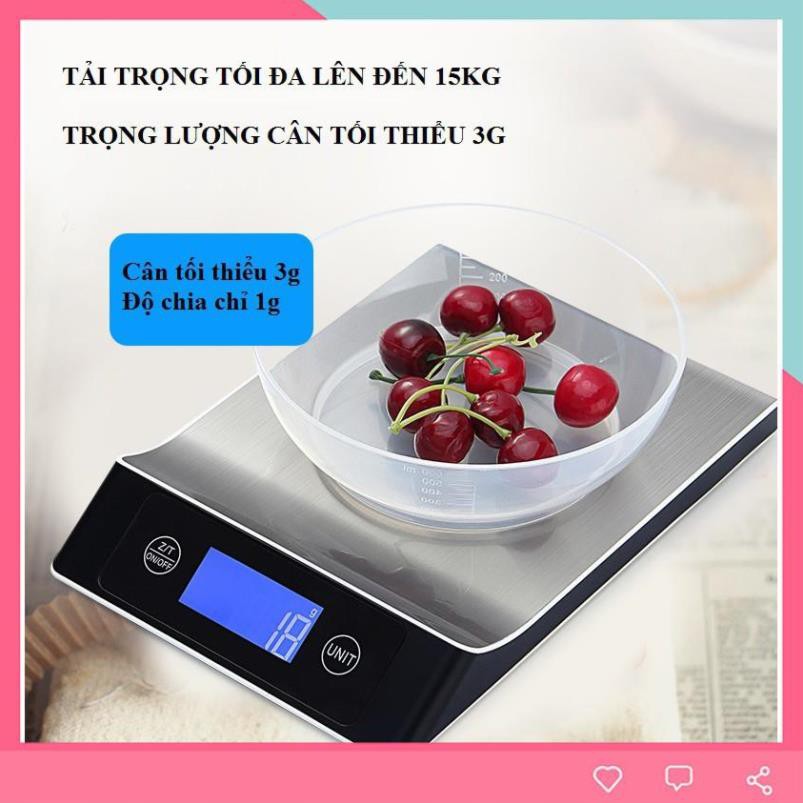 Cân điện tử mini 💗𝑭𝑹𝑬𝑬𝑺𝑯𝑰𝑷💗 Cân nhà bếp CX-2021 ( Tối đa 15kg )