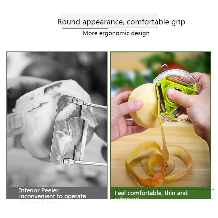 Dụng cụ cắt sợi và gọt vỏ rau củ quả / trái cây 3 trong 1 dành cho nhà bếp