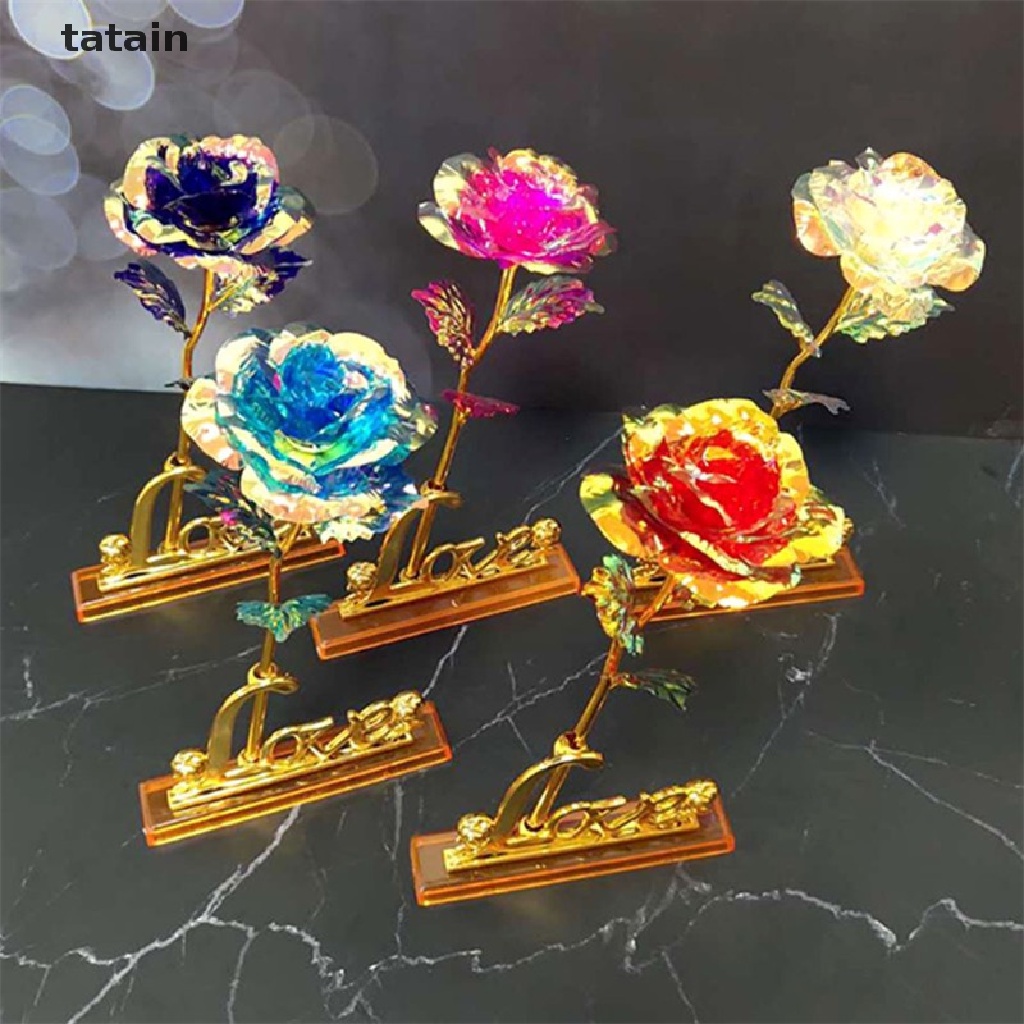 [TAT] Valentine's Day Creative Aluminum Foil Rose Gold Lasting Eternal Love Wedding CVX