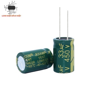 Tụ hóa 450v 33uf 16x25mm tần số cao chính hãng