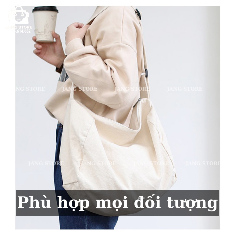 Túi dáng balo vải đeo chéo bigsize phong cách ulzzang