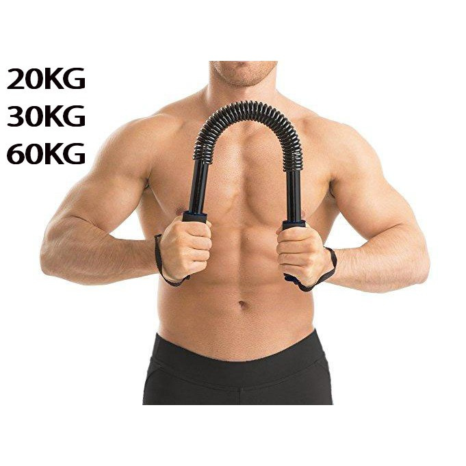 Gậy bẻ tập cơ tay thanh lò xo tập cơ vai - ngực- bắp Tay tại nhà cao cấp thép chống rỉ