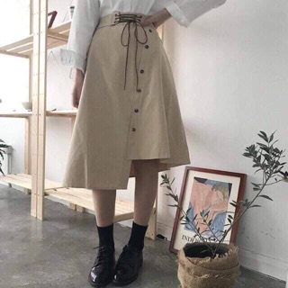 Chân váy vạt chéo