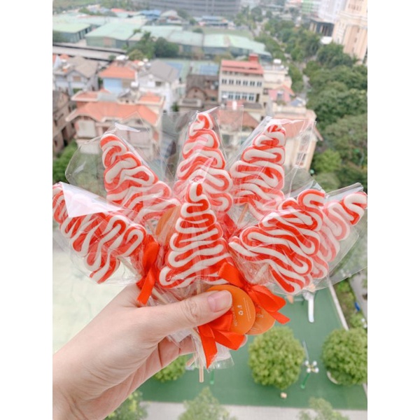 Kẹo mút hình cây - kẹo nghệ thuật handmade